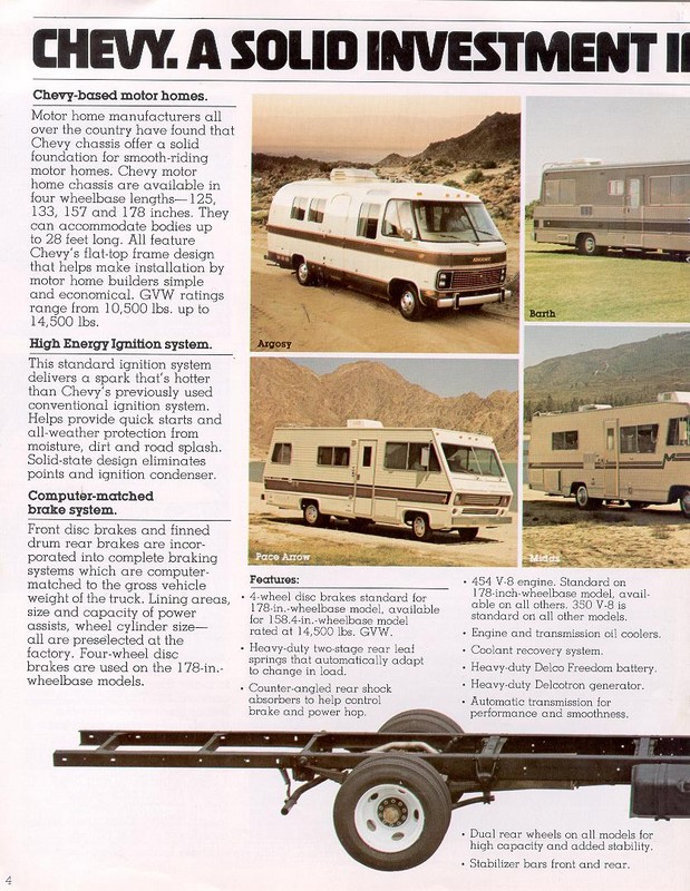 1978 Chevrolet Recreational Vehicles Brochure Page 7